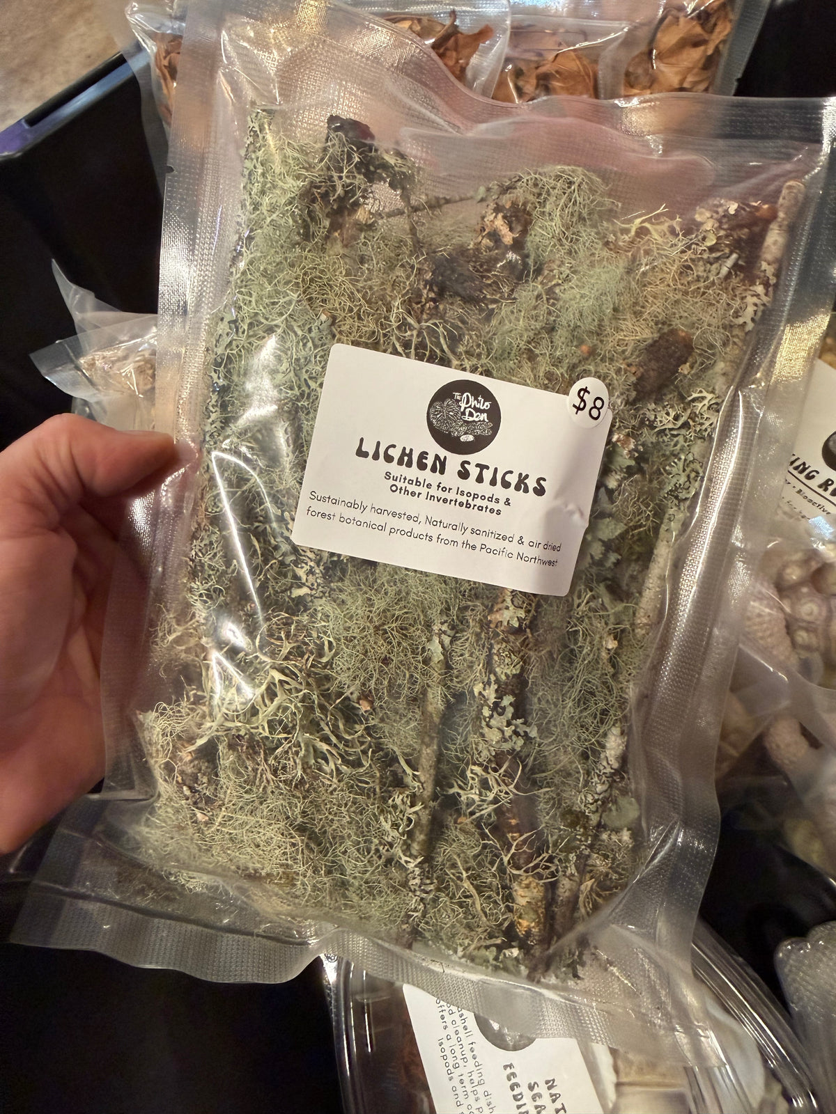 Assorted Lichen Covered Sticks