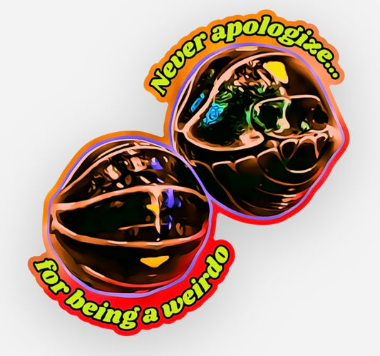 “Never Apologize” Sticker