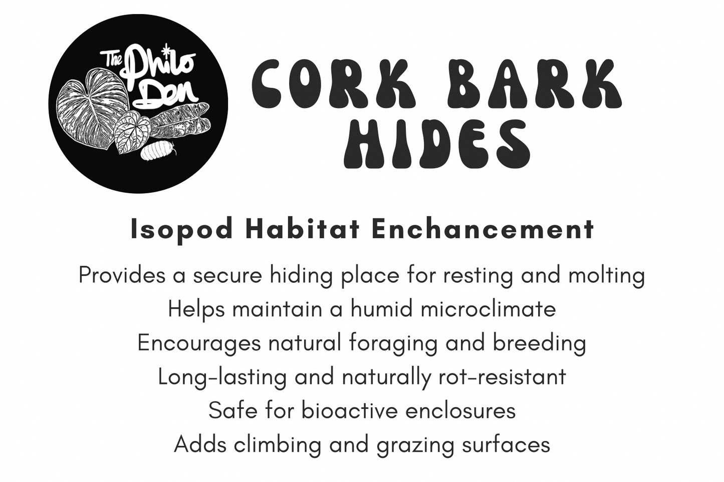 Cork Bark Hides